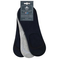 чорапи,мъжки,чорапи,дамски,чорапи,nza,new,zealand,footies,socks,3,pairs,blue,grey,(multicolour)