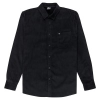 риза,с,дълъг,ръкав,мъжки,ризи,quiksilver,smoke,trail,cord,long,sleeve,shirt,black