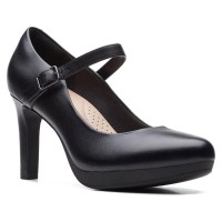 обувки,дамски,обувки,clarks,shoes,ambyr,shine,heel,shoes,black,(black,leather)