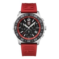 часовник,часовници,luminox,pacific,diver,chronograph,3140,series,44mm,watch,nbr,red,(red,black)