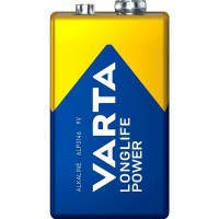 батерии,varta,longlife,power,6lr61,9v,alkaline,battery,clear,(blue,yellow)