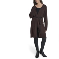 блуза,дамски,пуловери,дамски,плетени,дрехи,dkny,relaxed,sweater,brown,(esprsso,bk,brown)