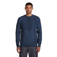 блуза,мъжки,пуловери,g,star,3d,biker,relaxed,fit,sweater,india,ink,salute,(blue)
