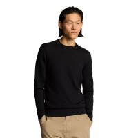 блуза,мъжки,пуловери,дамски,пуловери,lyle,&,scott,tonal,superfine,sweater,black,(jet,black)