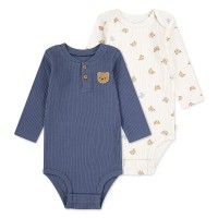 детски,облекла,за,момчета,детски,облекла,за,момичета,huggies,clothes,6z2860,long,sleeve,body,2,units,beige,blue,(vintage,indigo)