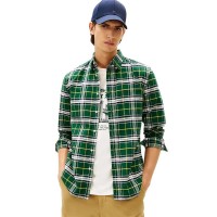 карирана,риза,мъжки,ризи,tommy,hilfiger,brushed,oxford,check,regular,fit,long,sleeve,shirt,ornamental,green,check
