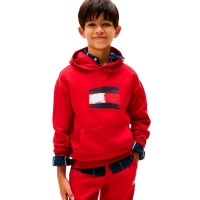 суичър,детски,блузи,tommy,hilfiger,flag,hoodie,medium,red,(red)