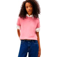 тениска,дамски,тениски,tommy,jeans,linear,regular,fit,short,sleeve,t,shirt,pink,(mystictic,pink)