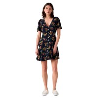 сако,дамски,поли,и,рокли,levi´s,®,gianni,short,sleeve,short,dress,emmeline,floral,navy,blazer,crepe,(blue)