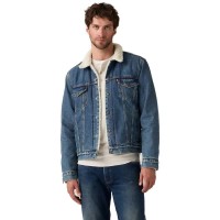 яке,мъжки,якета,levi´s,®,sherpa,type,3,trucker,denim,jacket,in,the,morning