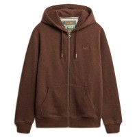 блуза,мъжки,пуловери,superdry,essential,logo,full,zip,sweatshirt,brown,(nutmeg,brown,marl)