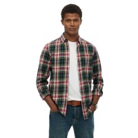 карирана,риза,мъжки,ризи,superdry,vintage,long,sleeve,shirt,grace,check,green