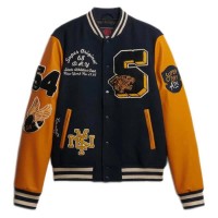 яке,мъжки,якета,superdry,vintage,patched,varsity,jacket,eclipse,navy,mustard,(blue)