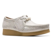 обувки,дамски,обувки,clarks,shoes,wallabeeevosh,loafers,silver,(silver)
