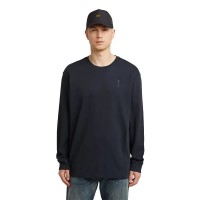 тениска,мъжки,тениски,дамски,тениски,g,star,back,embro,text,loose,long,sleeve,t,shirt,blue,(salute)