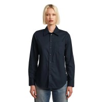 риза,с,дълъг,ръкав,дамски,ризи,g,star,slim,poplin,long,sleeve,shirt,blue,(mazarine,blue)