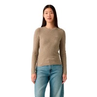 блуза,дамски,блузи,levi´s,®,crew,rib,sweatshirt,brown,(brown)