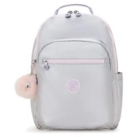 раница,раници,kipling,seoul,27l,backpack,silver,(silver,glow,met)