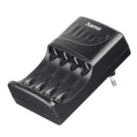 батерии,hama,4aa,batteries,charger,black