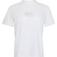 тениска,дамски,тениски,calvin,klein,jeans,classic,foil,monologo,short,sleeve,t,shirt,brilliant,white,(white)