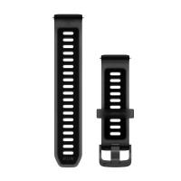 електро,garmin,quick,release,20,mm,silicone,strap,silver,(translucent,black,black)