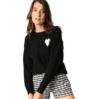 блуза,мъжки,пуловери,дамски,пуловери,deeluxe,adonis,sweater,black,(black)