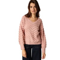 блуза,мъжки,пуловери,дамски,пуловери,deeluxe,estina,v,neck,sweater,pink,(pink)