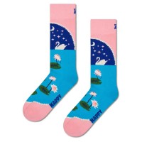 чорапи,мъжки,чорапи,happy,socks,swan,lake,crew,socks,light,pink,(blue,pink)