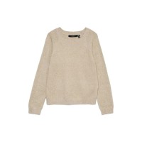 блуза,дамски,пуловери,дамски,плетени,дрехи,vero,moda,doffy,shine,sweater,beige,(silver,mink,gold,lurex)