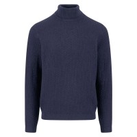 блуза,мъжки,пуловери,дамски,пуловери,fynch,hatton,1508646,high,neck,sweater,blue,(navy)