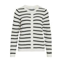 жилетка,дамски,пуловери,дамски,плетени,дрехи,vila,dalo,cardigan,white,alyssum,black,(white)