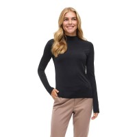 тениска,дамски,тениски,vila,leoa,long,sleeve,high,neck,t,shirt,black