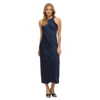 сако,дамски,поли,и,рокли,vila,ravenna,sleeveless,long,dress,navy,blazer,(blue)