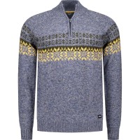 блуза,мъжки,пуловери,nza,new,zealand,25hn408,half,zip,sweater,blue,(mazarine,blue,melange)