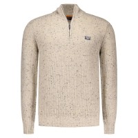 блуза,мъжки,пуловери,nza,new,zealand,25kn453,half,zip,sweater,beige,(sea,foam,melange)