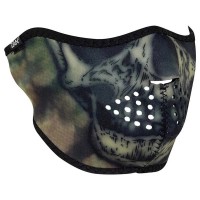 други,аксесоари,zan,headgear,woodland,camo,tie,dye,skull,face,mask,black,camo,green,grey,(green)