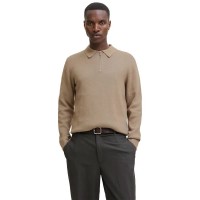 блуза,мъжки,пуловери,дамски,пуловери,jack,&,jones,milano,stitch,half,zip,sweater,beige,(greige,detail,melange)