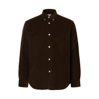 риза,с,дълъг,ръкав,мъжки,ризи,selected,danni,cord,regular,fit,long,sleeve,shirt,brown,(demitasse)