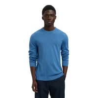 блуза,мъжки,пуловери,selected,tray,sweater,true,navy,(blue)