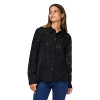 риза,с,дълъг,ръкав,дамски,блузи,дамски,ризи,pieces,vilde,long,sleeve,shirt,black