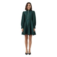 рокля,дамски,поли,и,рокли,yas,ripple,long,sleeve,short,dress,green,(ponderosa,pine)