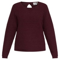 блуза,дамски,пуловери,дамски,плетени,дрехи,redgreen,keesha,sweater,red,purple,(eggplant)
