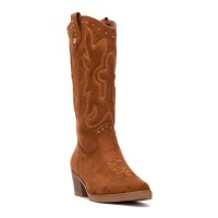 обувки,дамски,боти,xti,130569,basic,boots,brown,(camel)