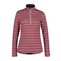блуза,дамски,пуловери,дамски,плетени,дрехи,luhta,peuratunturi,l,half,zip,sweater,pink,(raspberry)