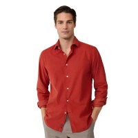 риза,с,дълъг,ръкав,мъжки,ризи,façonnable,fm302113,long,sleeve,shirt,red,(cedar,wood,brown)