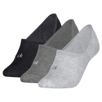 чорапи,дамски,чорапи,calvin,klein,701234370,no,show,socks,3,pairs,grey,melange