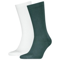 чорапи,мъжки,чорапи,calvin,klein,701235977,crew,socks,2,pairs,green,white,(teal)