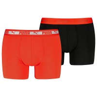 боксерки,мъжко,бельо,puma,701233664,boxers,2,units,fierce,red,black,(red,black)