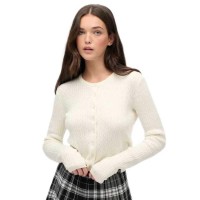 жилетка,дамски,пуловери,дамски,плетени,дрехи,superdry,micro,cable,cardigan,white,(off,white)