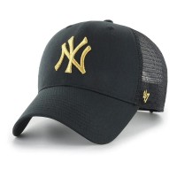 шапка,всички,шапки,47,mlb,new,york,yankees,branson,metallic,mvp,cap,black,(black)